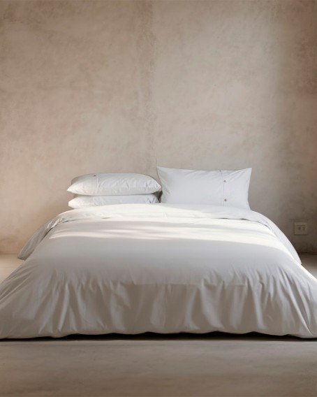 Funda Nórdica Blanca 200 Hilos | Algodón Percal Portugal