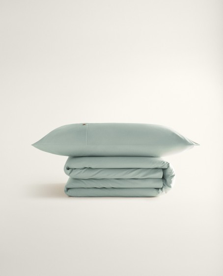 Funda Nórdica Verde 200 Hilos | Algodón Percal Portugal