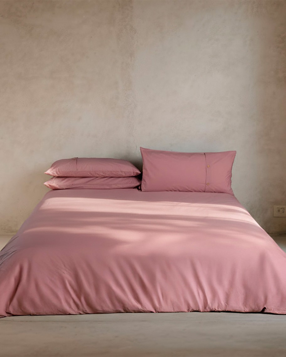 Funda Nórdica Rosa 200 Hilos | Algodón Percal Portugal