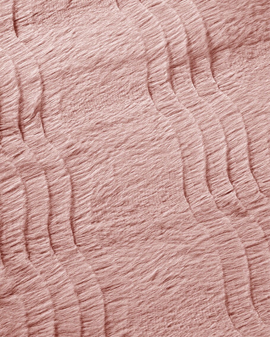 Plaid Pelo Sintético con Reverso Borreguillo Rosa