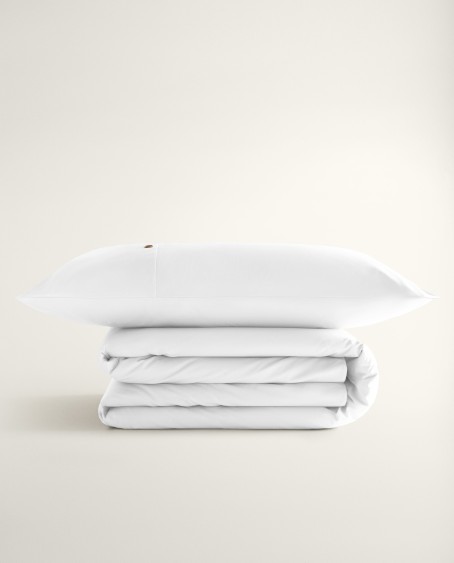 pack 3 piezas funda nórdica percal blanco