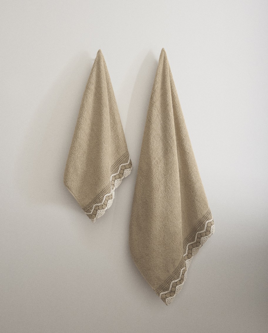 Pack toallas puntilla chocolate | Pack promocional TOBO