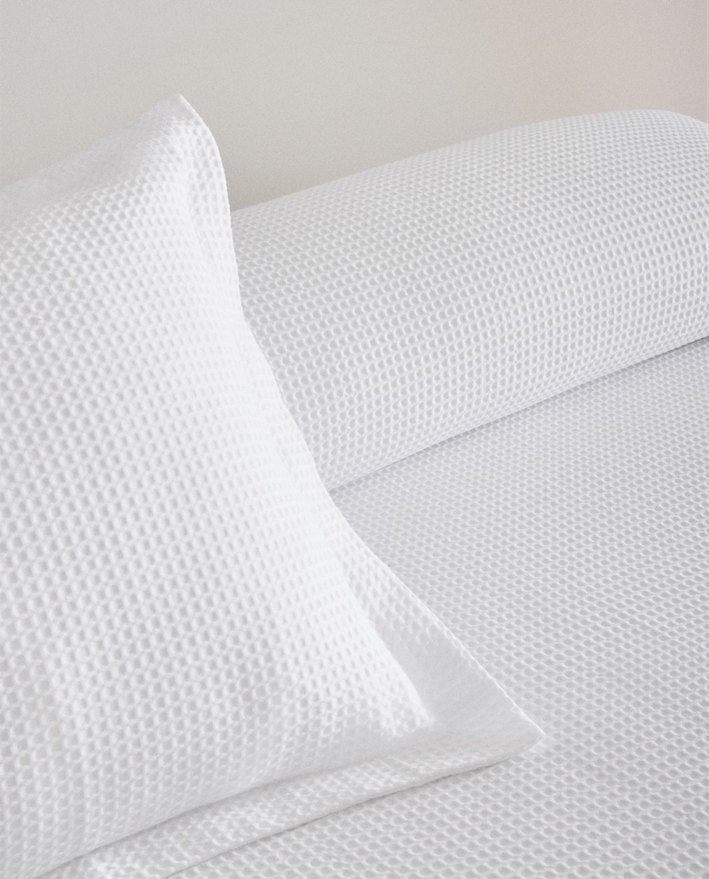 Elegante Colcha Waffle Algodón 100% - Tobo