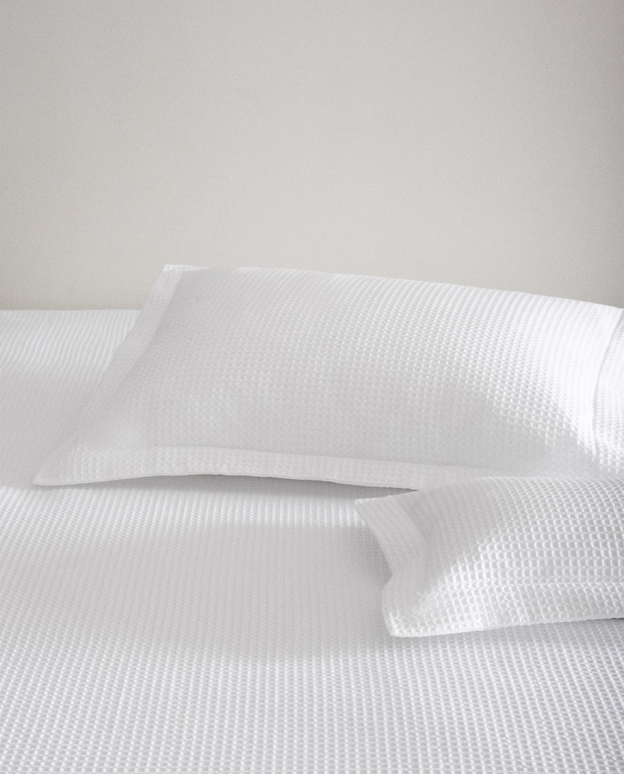 Elegante Colcha Waffle Algodón 100% - Tobo