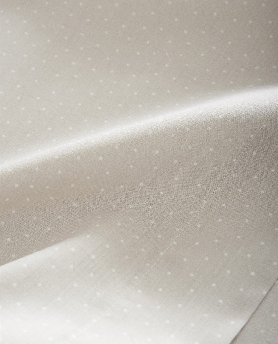 Funda de Almohada Estampado Topos Grises